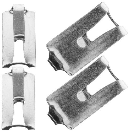 4pcs silver metal - silver, record