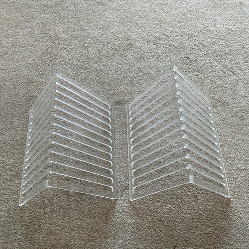 Record display rack holds - 2x,