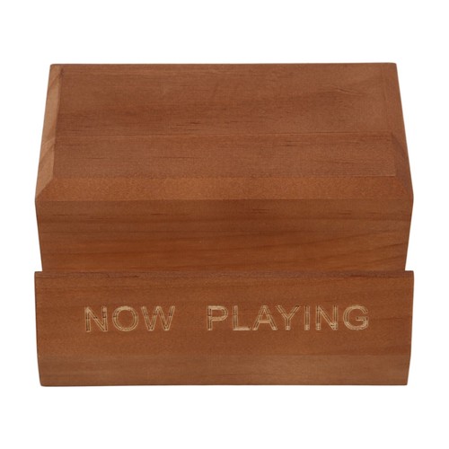 Now playing vinyl record - playing, stand